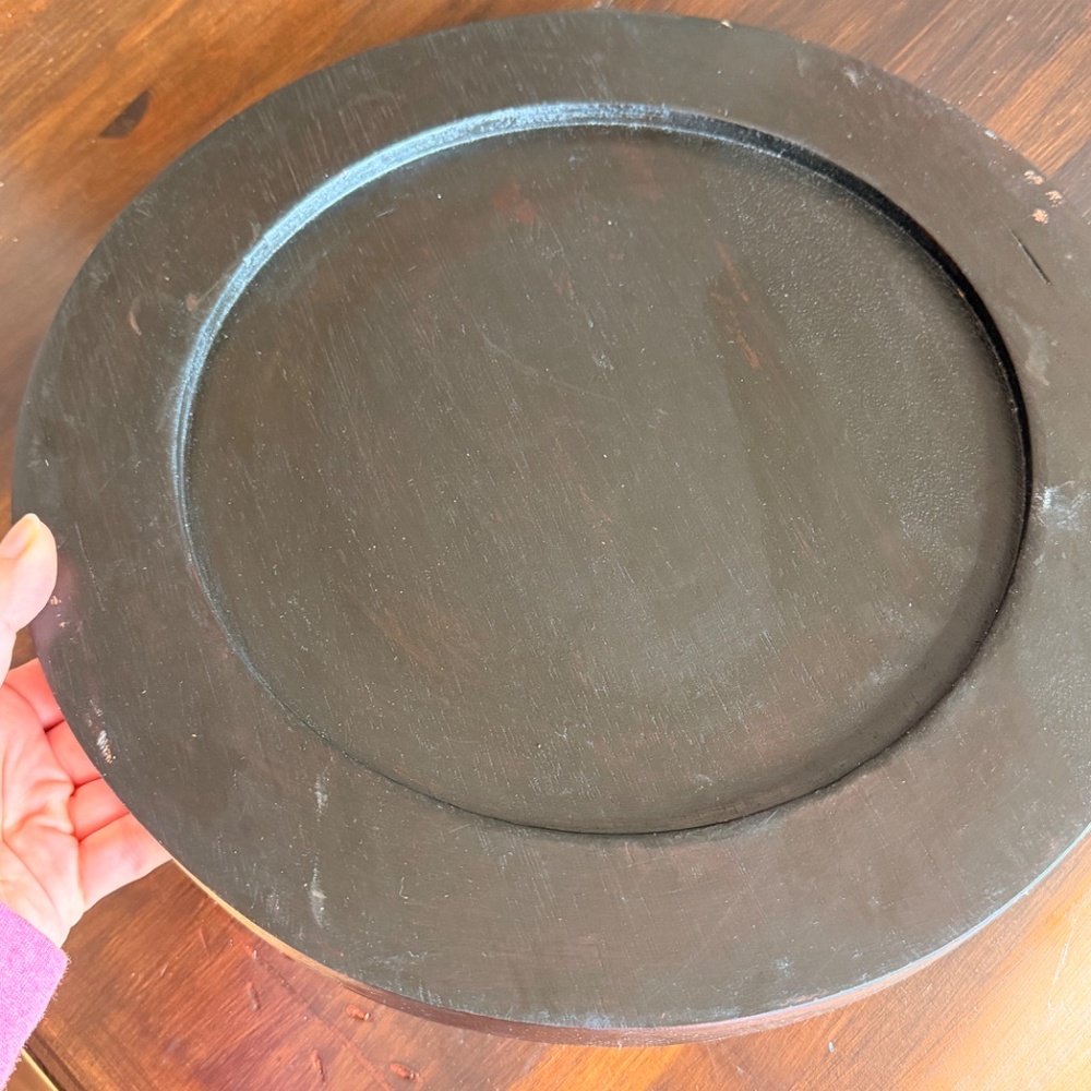 4 wooden pottery barn chargers - Picture 12 of 16